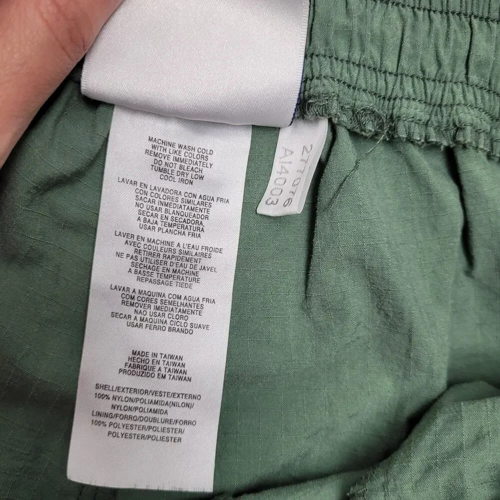 Vintage 90s Adidas Y2k green track shorts utility cargo XL